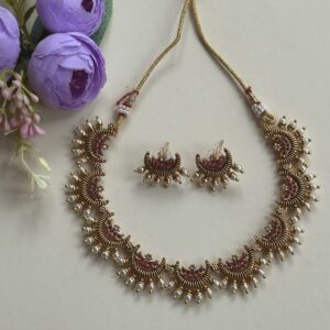 Crescent Moon Necklace Set