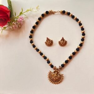 Black Bead Necklace